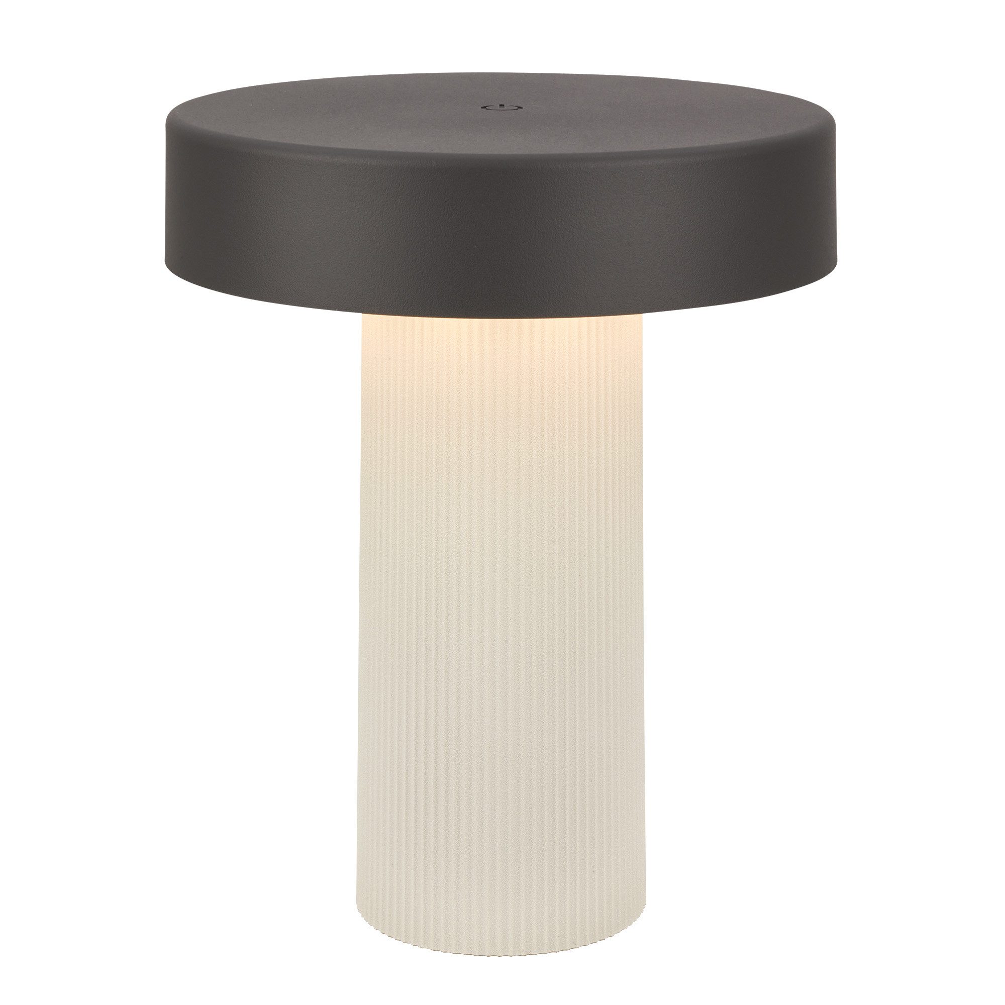 Briloner Leuchten LED Tischleuchte Tischlampe kabellos Akku USB-C dimmbar Touch, LED wechselbar, 2700K - Extra-Warmweiß, 16x20 cm, Akku tauschbar, Indoor/Outdoor, Wohnzimmer, Balkon