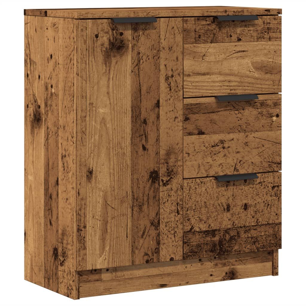 vidaXL Sideboard NA Sideboard Anrichte Schrank Lowboard Altholz-Optik 60x30x70 cm Spanp