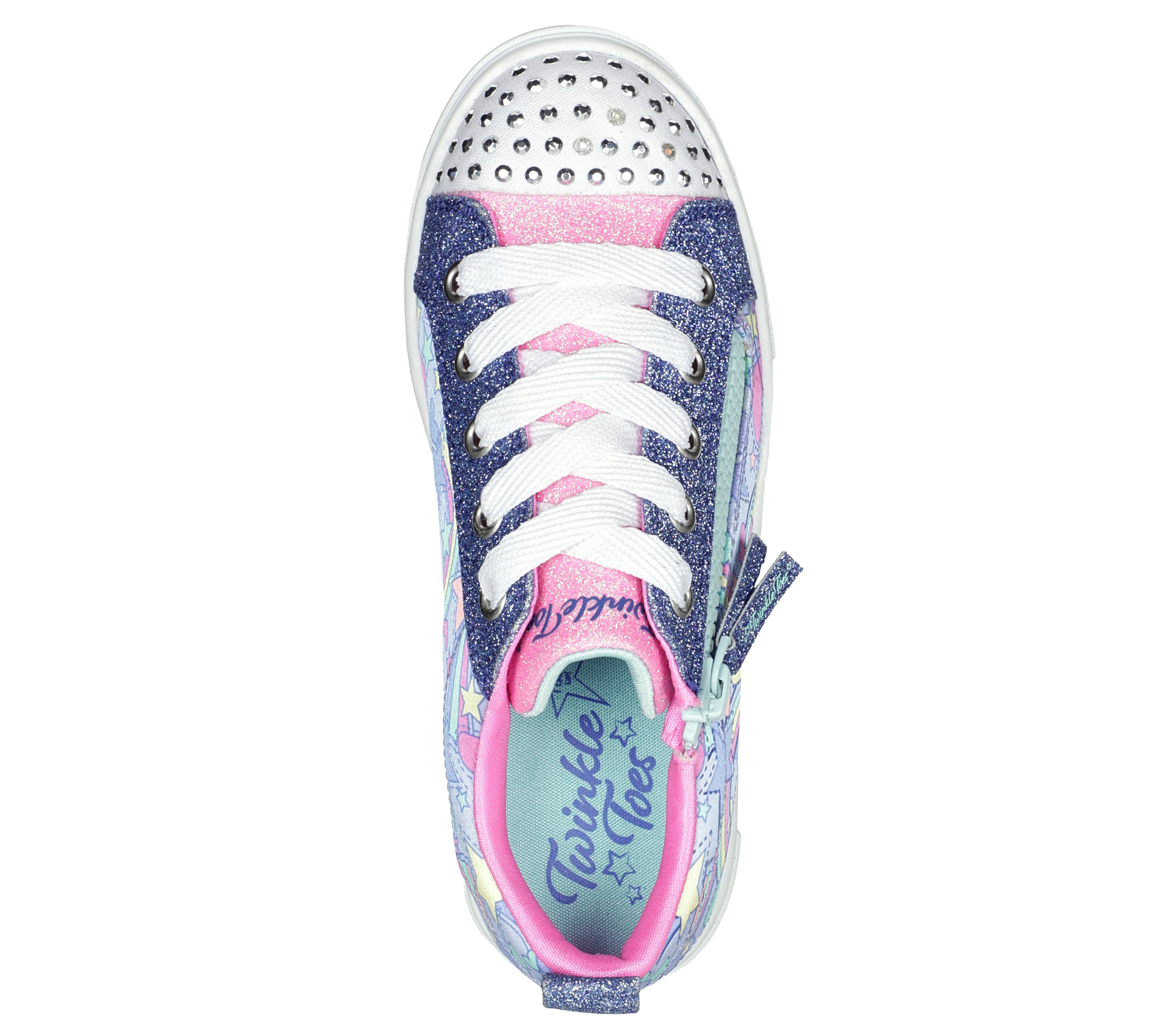 Gepolsterte RAINBOW SHINES Sneaker Komfort-Innensohle TWINKLE Skechers SPARKS