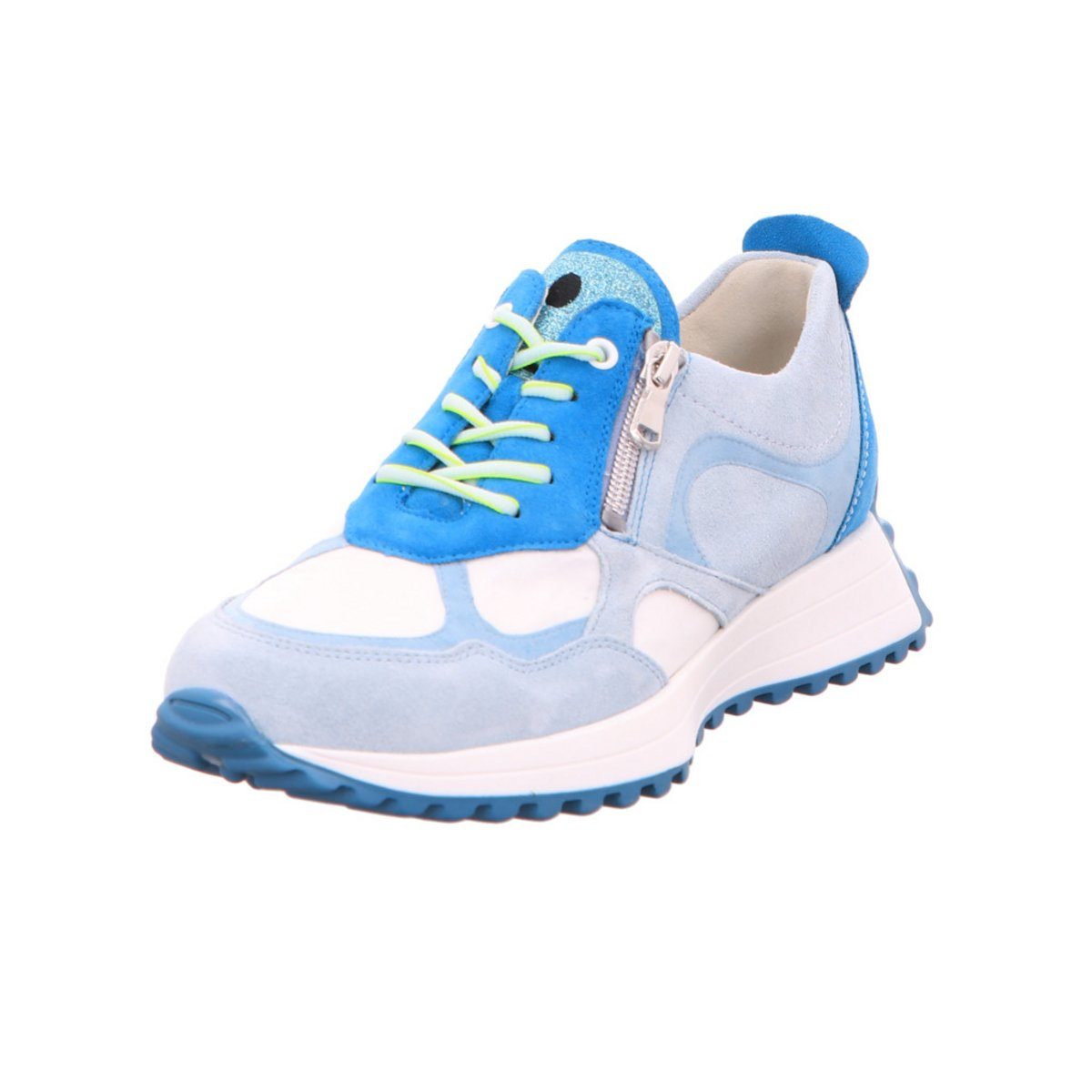 Freizeit Schnürer für Damen in blau Schnürschuh