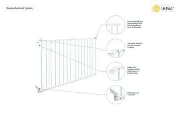 IMPAG Schutzgitter Treppenschutzgitter Treppenschutzgitter Safe´n Go 70 - 105 cm, einseitige Befestigung