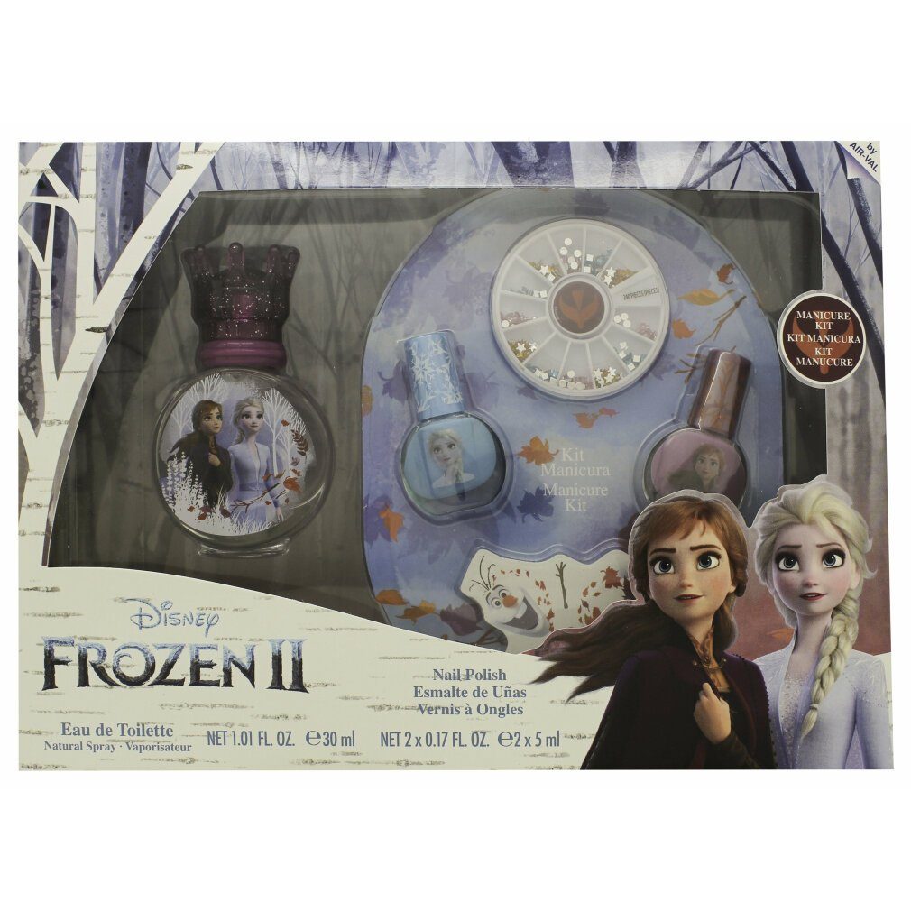Disney Eau de Toilette Frozen II Gift Set 30ml EDT + 2x Nail Polish + Nail Gems