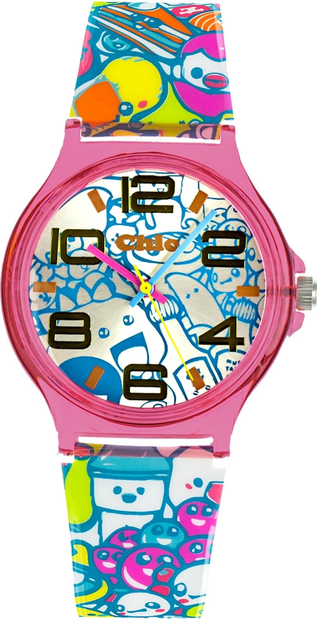 Quarzuhr Chic-Watches Damenuhr Manga Style Kitty