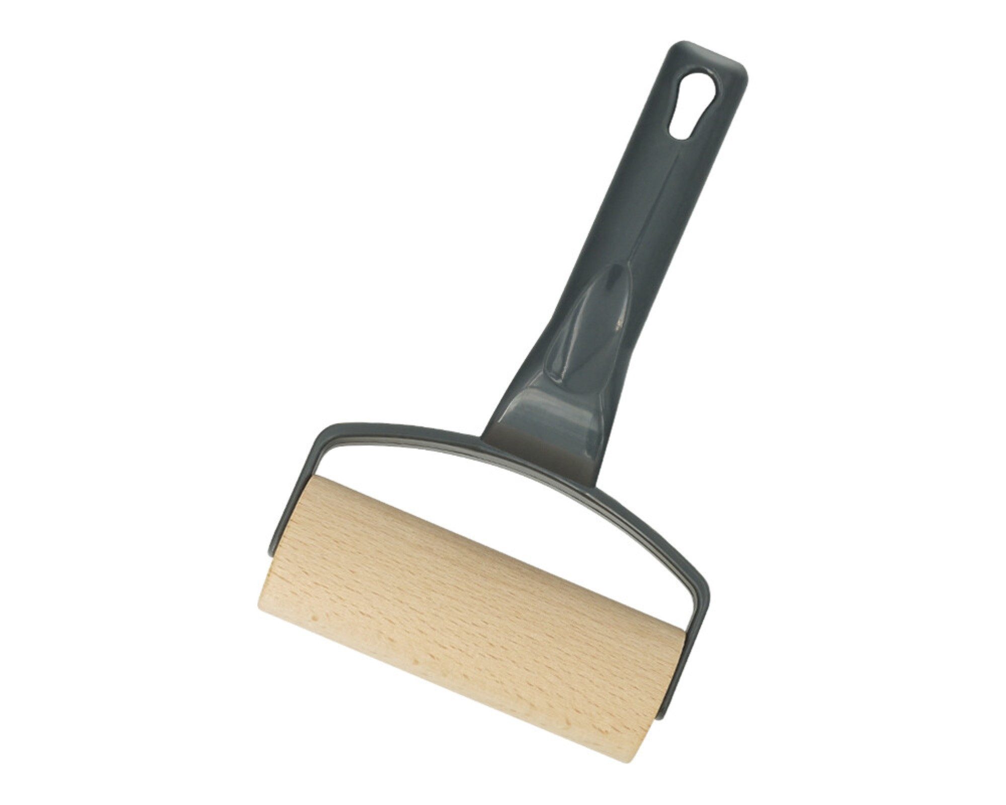 Michelino Teigroller 11 x 19 cm - Holzrolle mit stabilem Kunststoffgriff, (1-tlg)