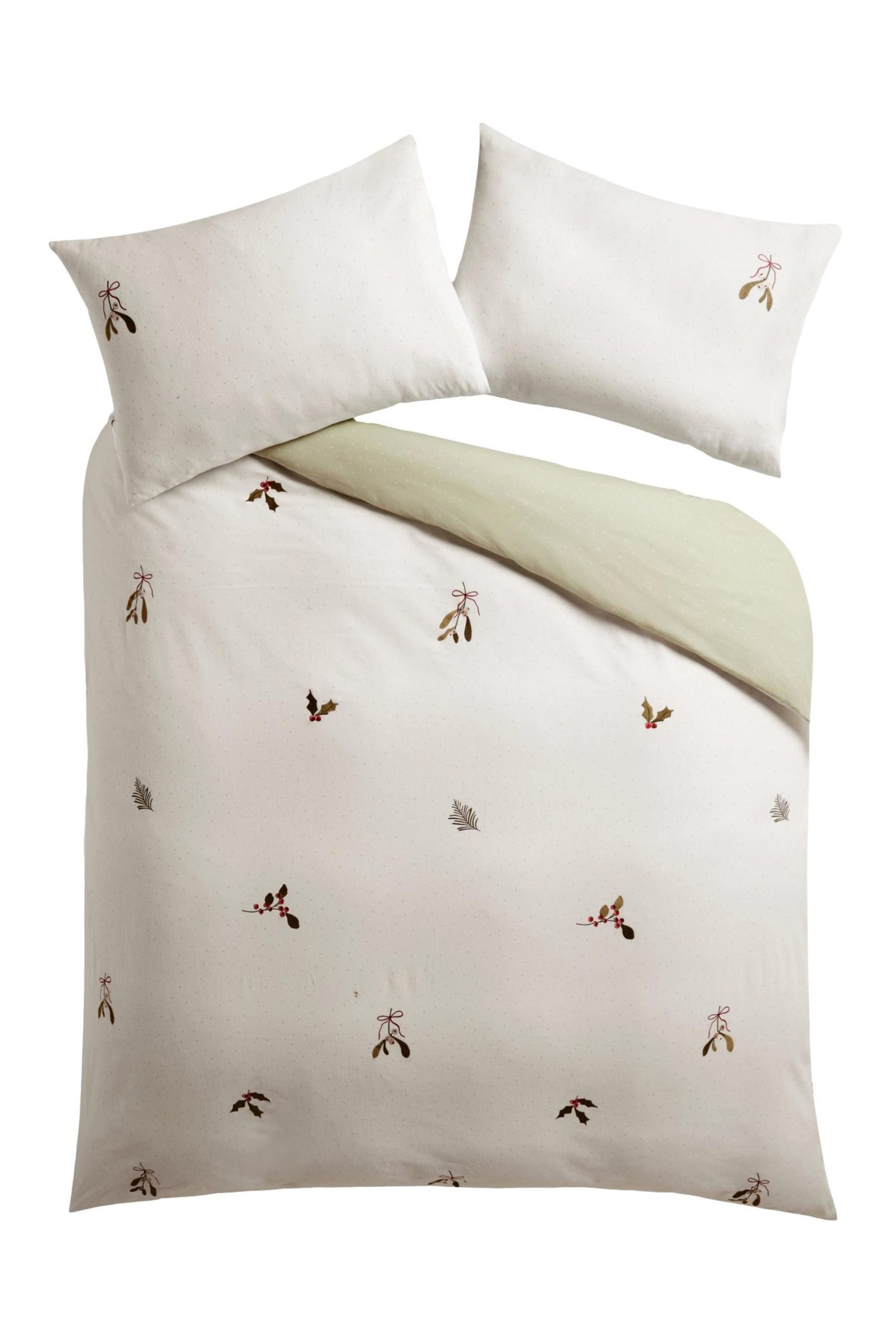 Next Bett-Set Angeraute Bettbgarnitur, weihnachtliche Stickerei, günstig online kaufen