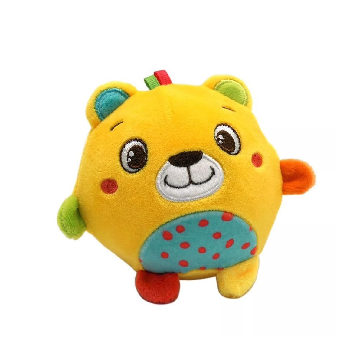 Clementoni® Lernspielzeug Tiere Sunny Teddy Plüschballfigur, Babyrassel Clementoni