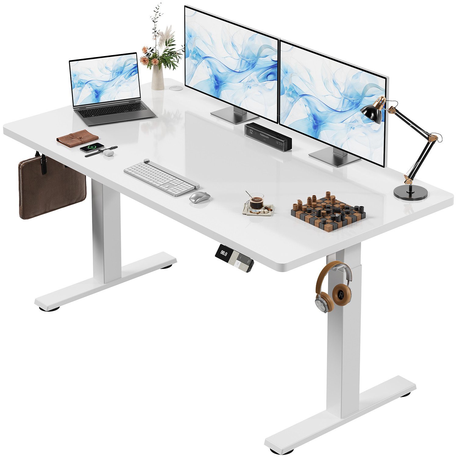 HOMALL Schreibtisch Höhenverstellbarer Schreibtisch elektrischer mit 2 Moto günstig online kaufen