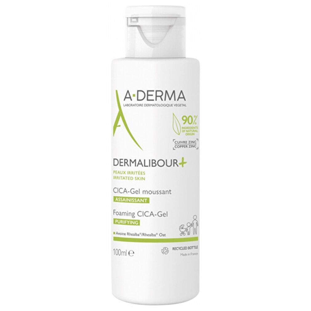 A-derma Körperpflegemittel Schäumendes Reinigungsgel Dermalibour+ (Schäumendes Cica-Gel) 100 ml