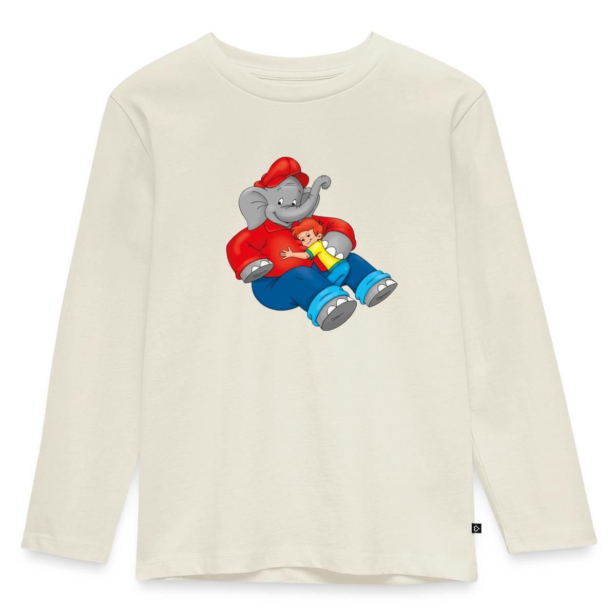 T-Shirt Benjamin Blümchen Mit Otto Im Arm Kinder Premium Langarmshirt