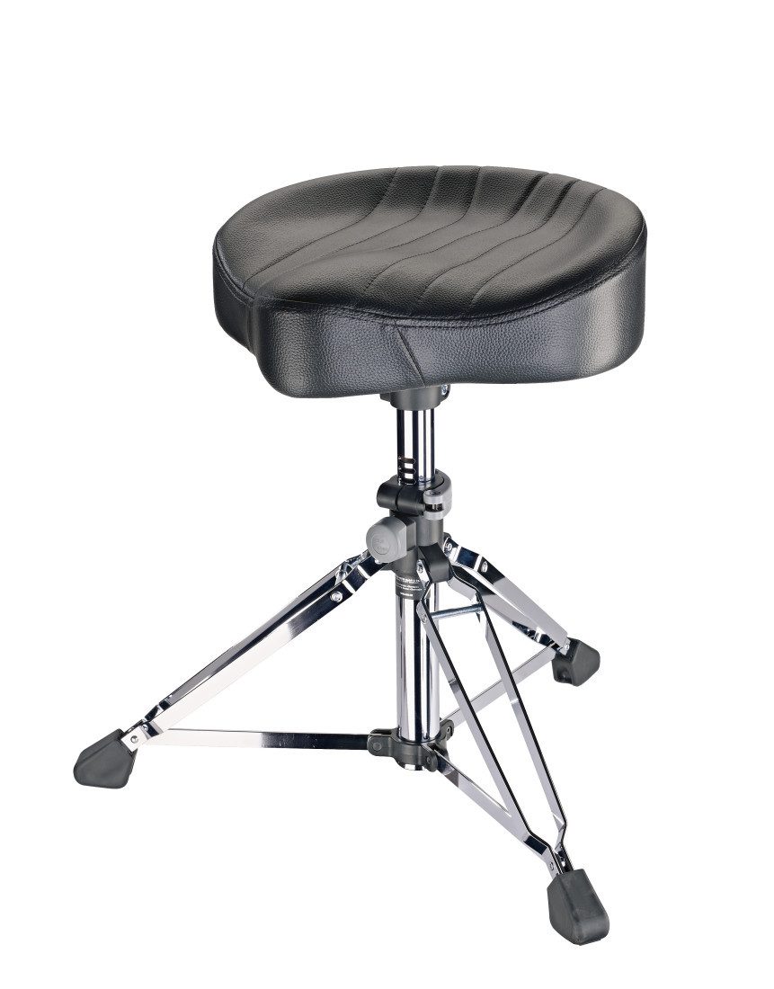 König & Meyer Schlagzeug K&M 14000 Gomezz Sattel-Schlagzeughocker, mit Lederbezug, Höhenverstellbar