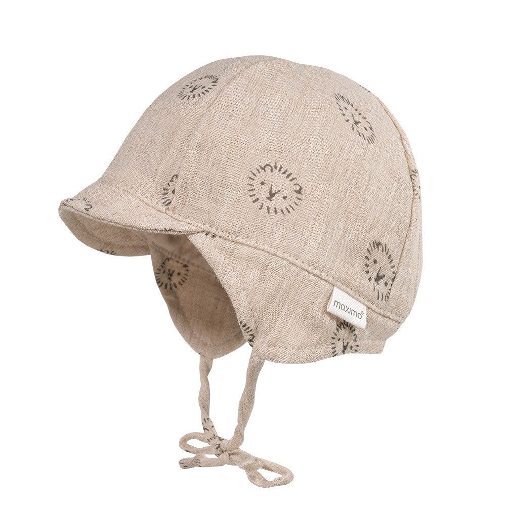MAXIMO Schirmmütze GOTS BABY-Schildmütze Musselin, Band, Futter, UV (1-St) Musselin