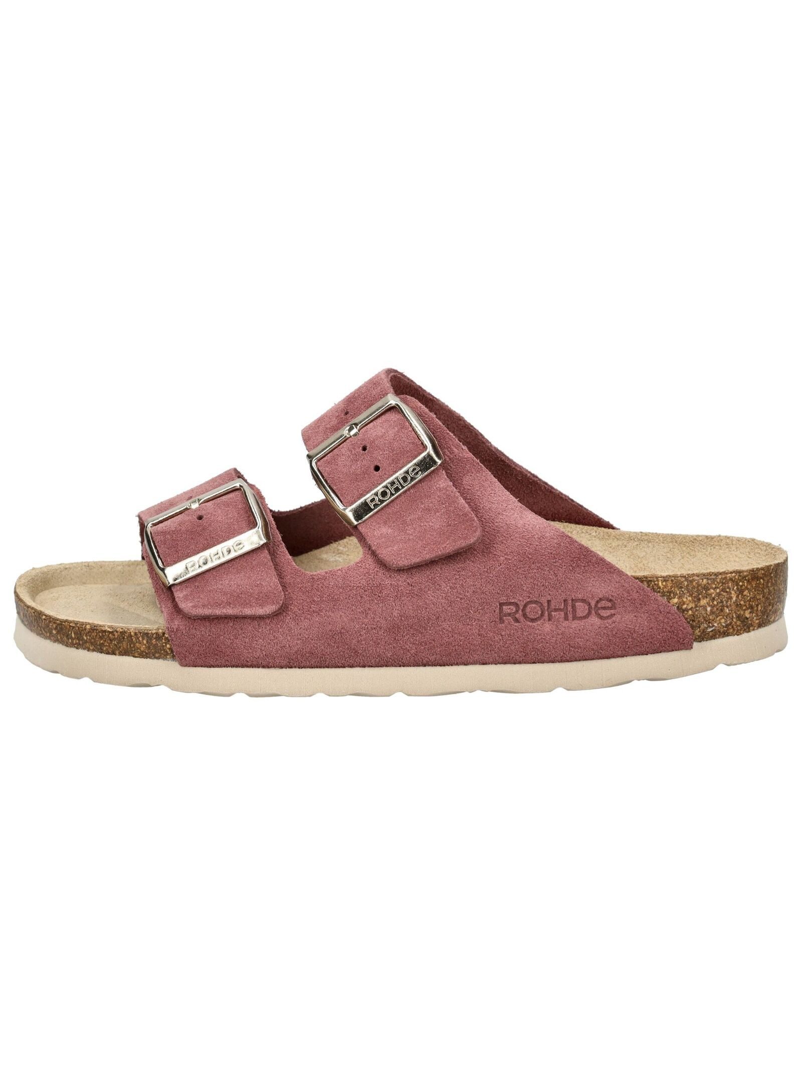 Rohde Rohde Pantoletten Veloursleder Hausschuh