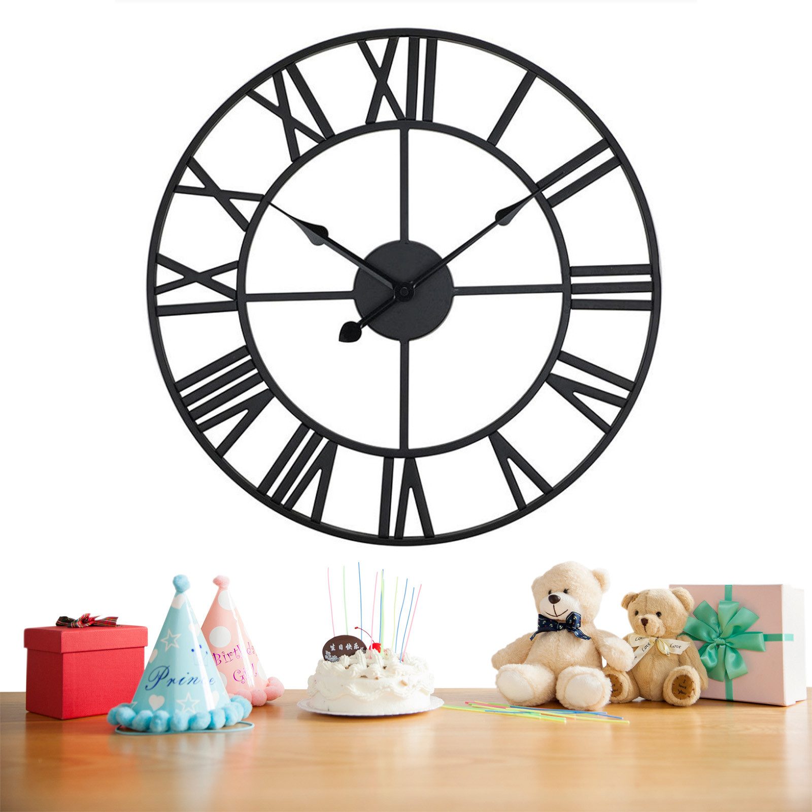 OKWISH Wanduhr 50 cm Große Wanduhr günstig online kaufen
