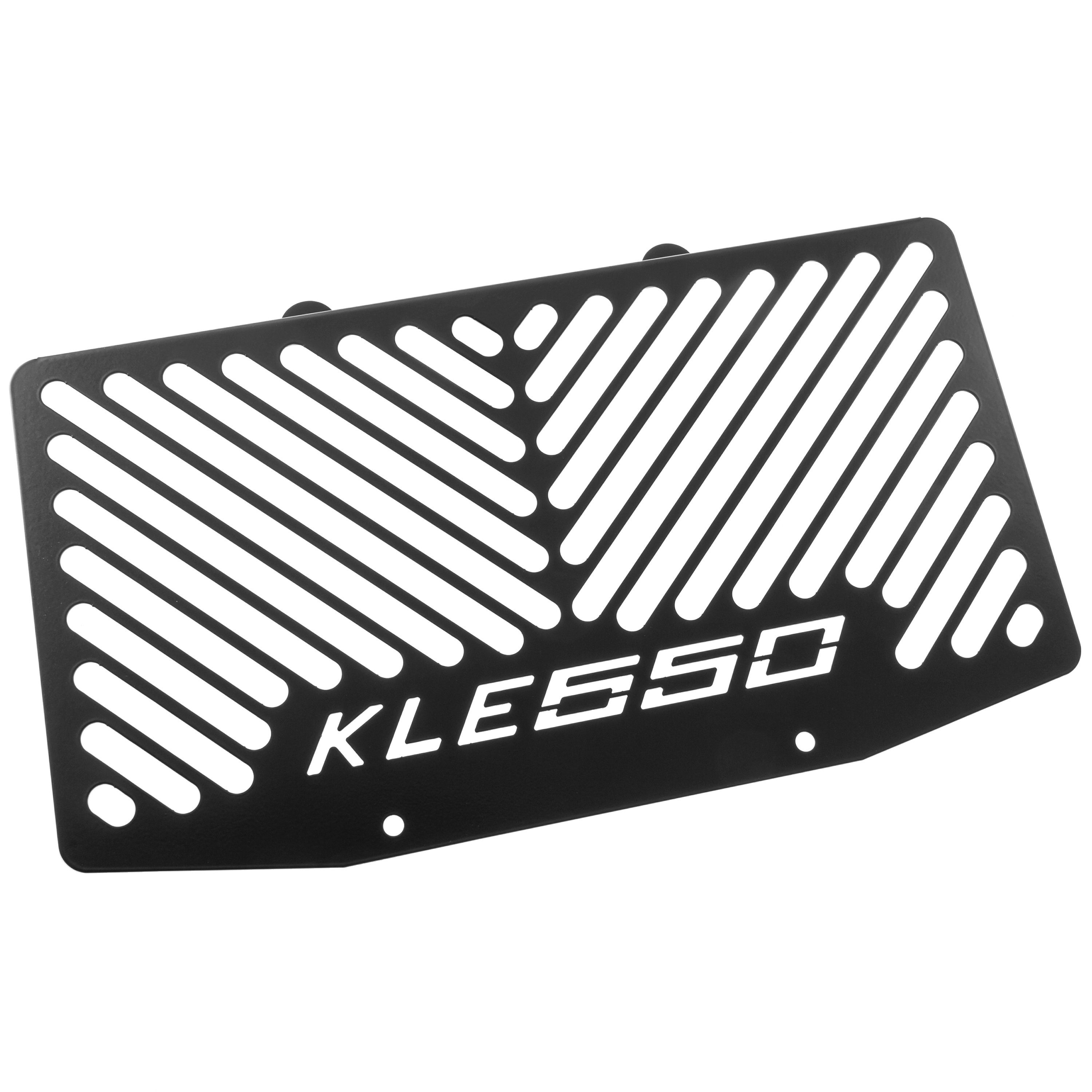ZIEGER Motorrad-Additiv Kühlerabdeckung für Kawasaki Versys 650 Logo schwarz, Motorradkühlerabdeckung