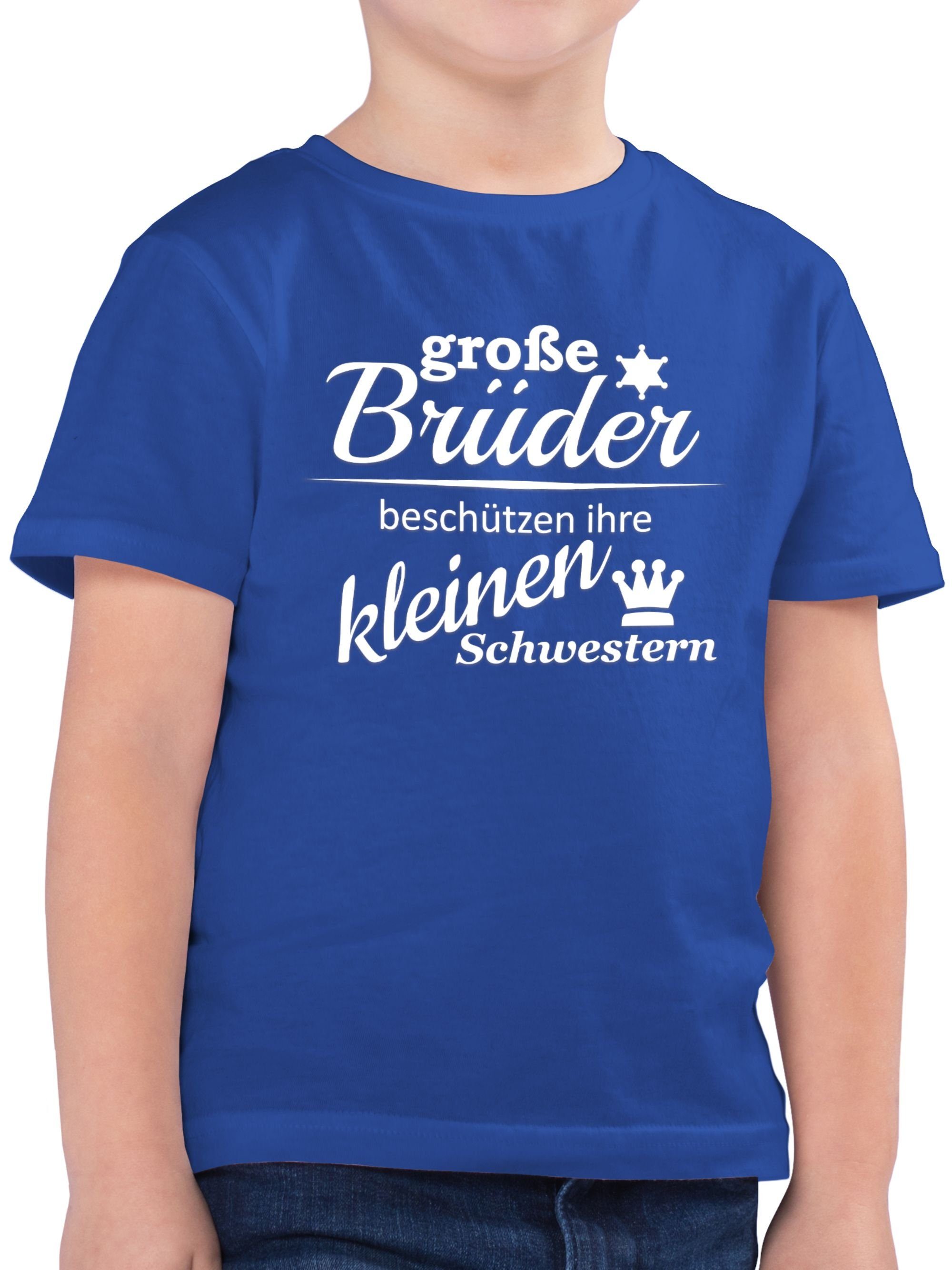 Shirtracer Kinder T-Shirt „Großer Bruder Eulen“ – Aus Baumwolle, Kurzarm, Für Jungen