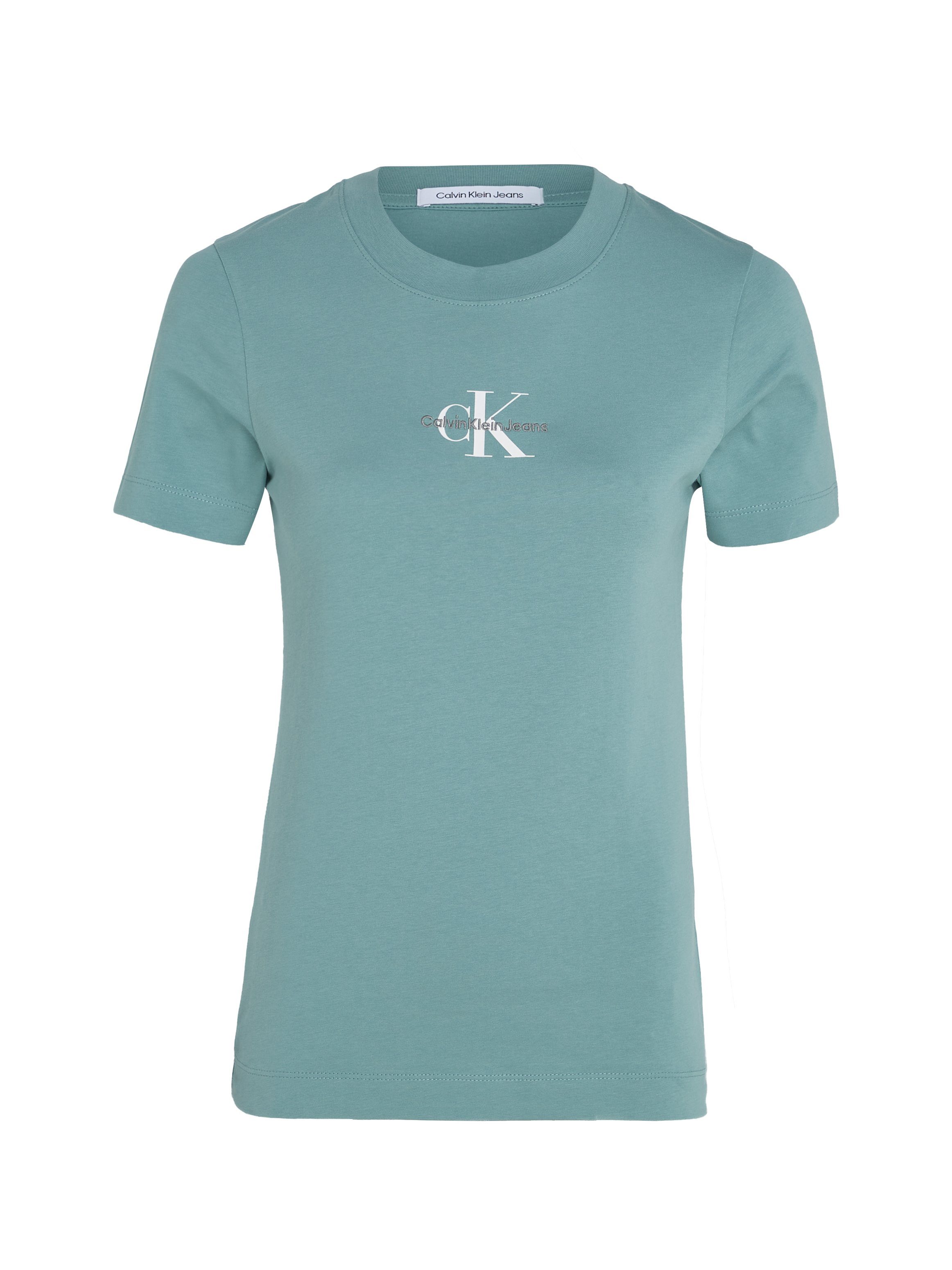 Calvin Klein Jeans T-Shirt MONOLOGO blau TEE SLIM mit FIT Logodruck