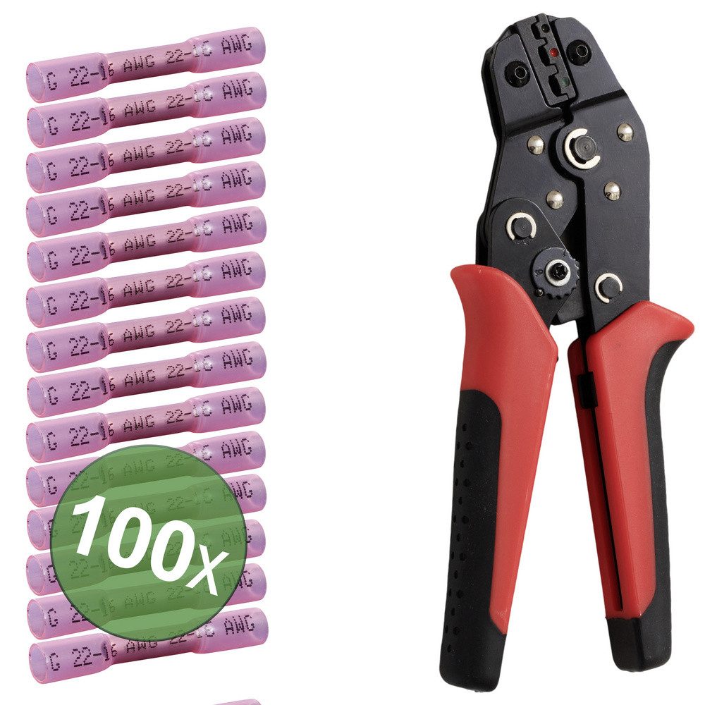 TRU COMPONENTS Stoßverbinder TRU COMPONENTS TC-13448588 Stoßverbinder mit Schrumpfschlauch 0.5 mm², T24C045