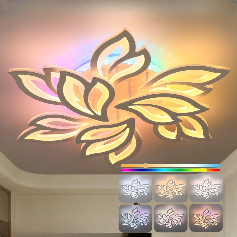LETGOSPT LED Deckenleuchte 52W Deckenleuchte mit günstig online kaufen