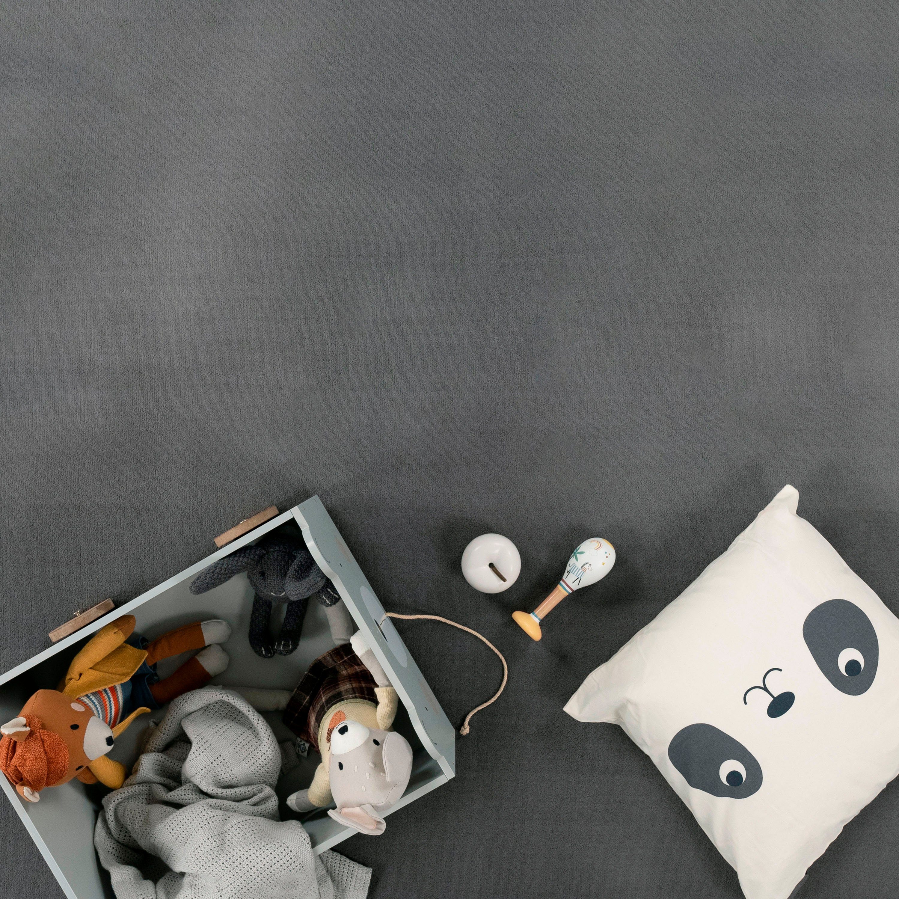Tatami mm, Paco Home, 24 grau rechteckig, Memory 475, Uni-Farben, Teppich Foam, Kurzflor, mit waschbar Höhe: