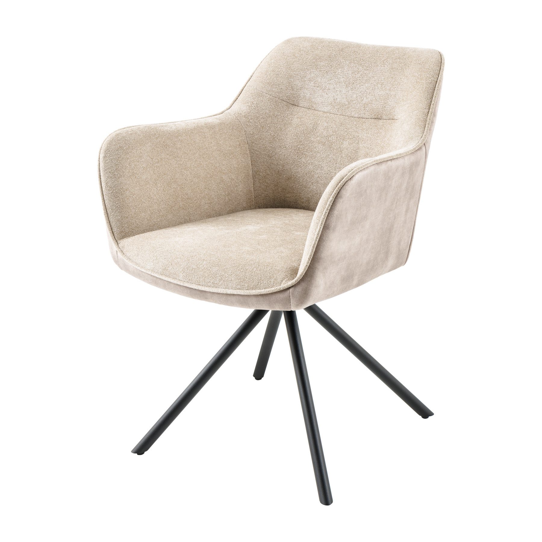 riess-ambiente Polsterstuhl VERONA champagner beige / schwarz (Einzelartike günstig online kaufen