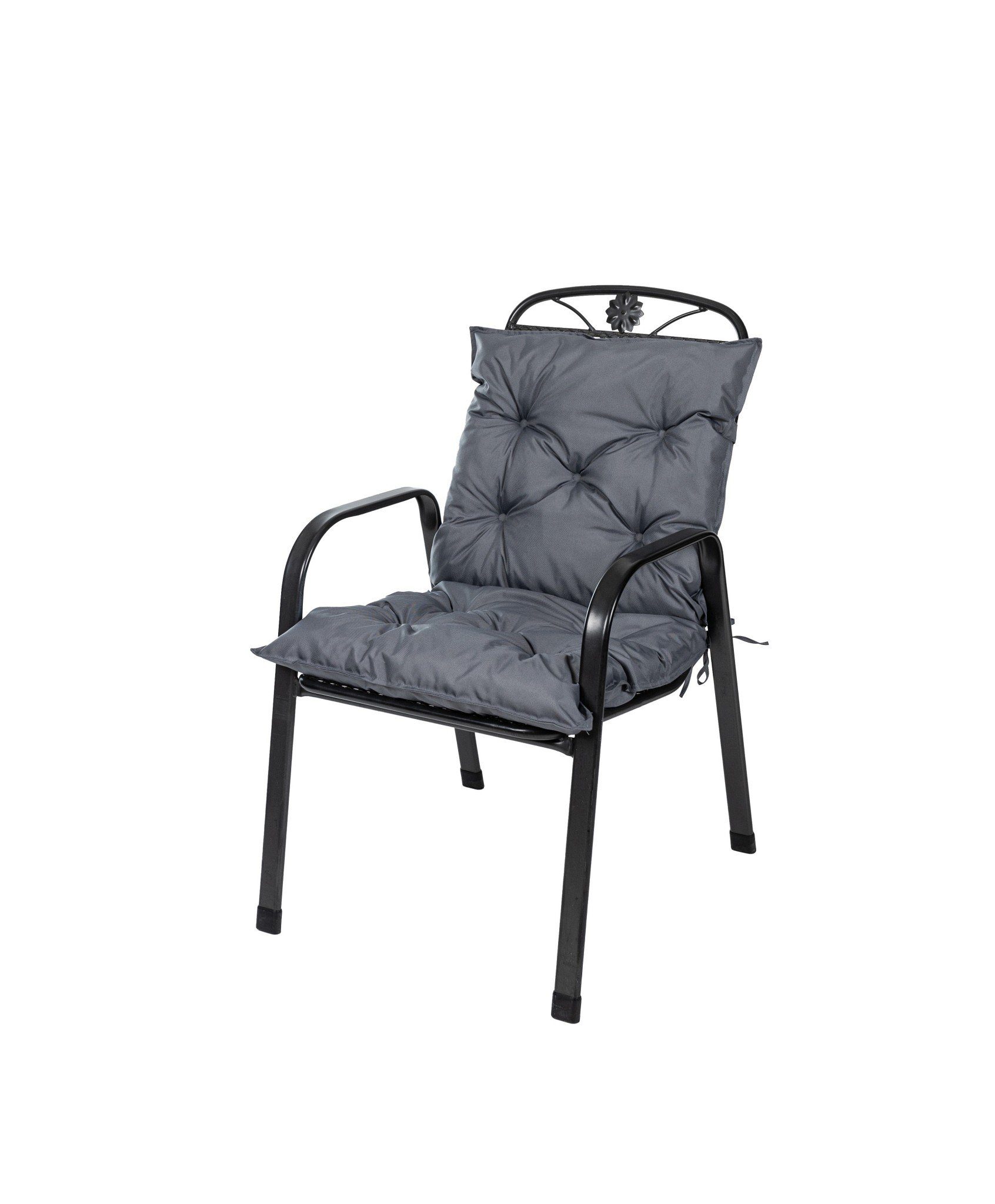 TexDeko Polsterauflage TexDeko Garden - 4er Pack Gartenstuhl Niedriglehner Sitzkissen, (Viererpack, 4 St., 4 Stk), Maße: 100x50x8cm, Wasser-, & Schmutzabweisend