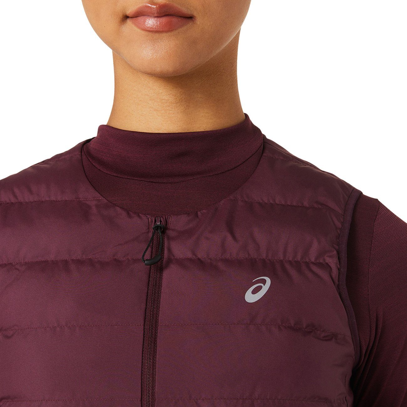 Asics Funktionsjacke Asics Runkoyo Padded Vest Damen Deep Mars