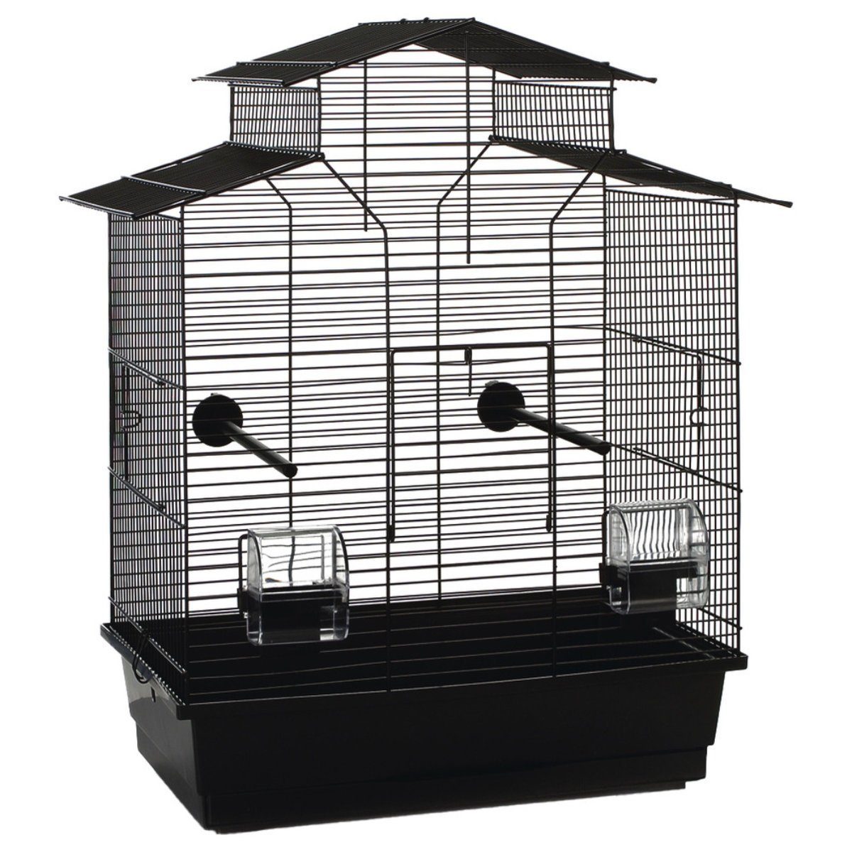 Beeztees Vogelkäfig Vogelkäfig Iza 2 Pagoda schwarz günstig online kaufen