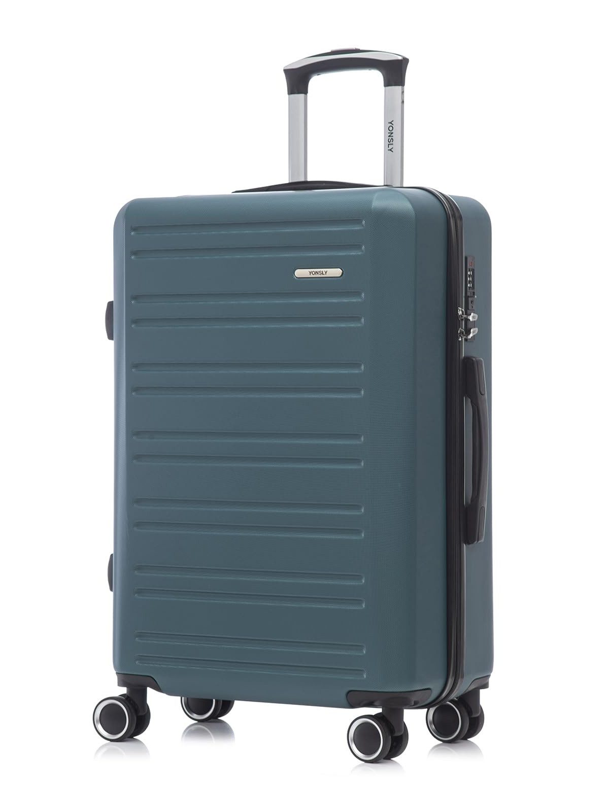 YONSLY Koffer Trolley Reisekoffer, Handgepäck Kabinenkoffer mit Zahlenschloss, 4 Rollen, Wasserabweisend Stoßfest Robust