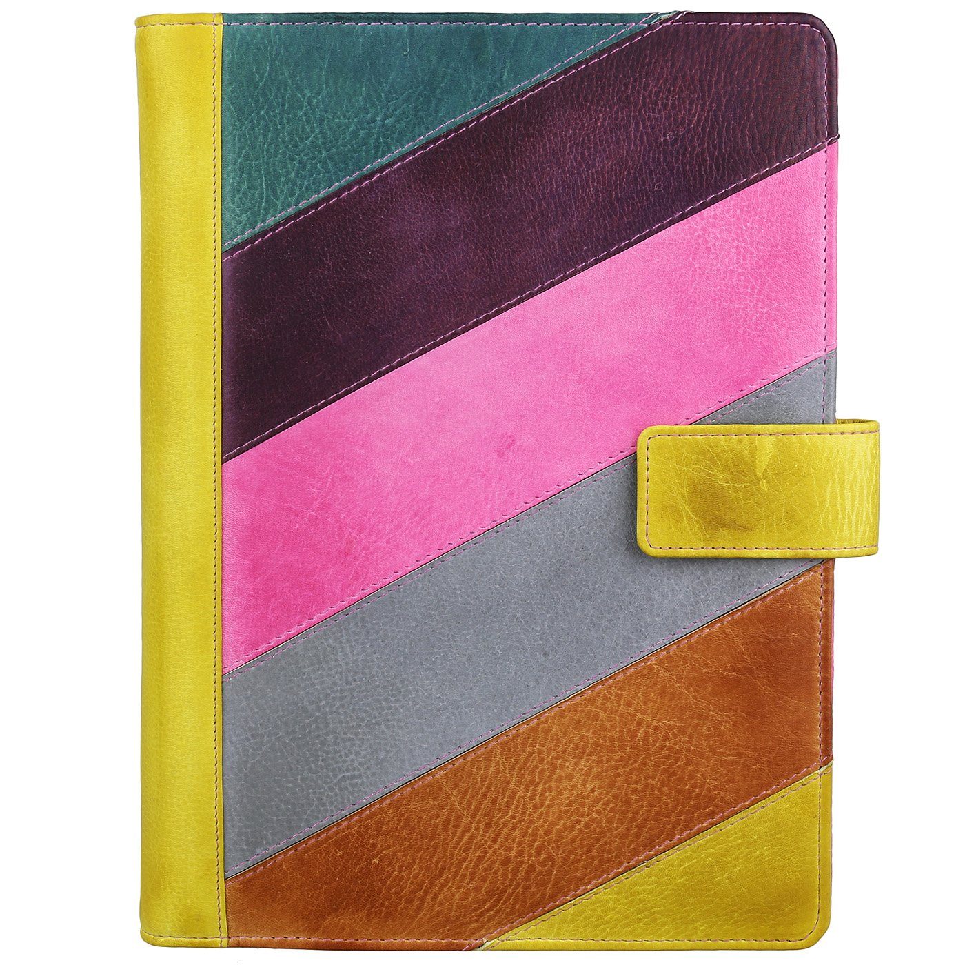 Greenburry Schreibmappe Candy Shop DIN A5 bunte Leder Business Schreibmappe günstig online kaufen