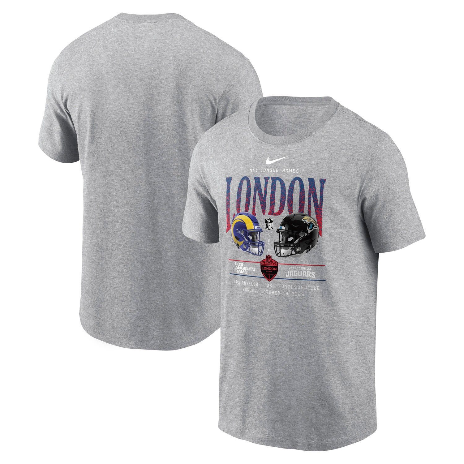 NFL Shield T-Shirt London - Rams vs Jags Nike SS Club Crew Tee