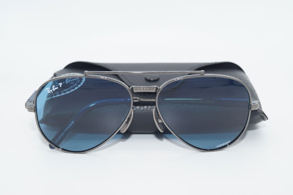 Ray-Ban Sonnenbrille RAY BAN Sonnenbrille Sunglasses RB 8225 3142S2 Titanium