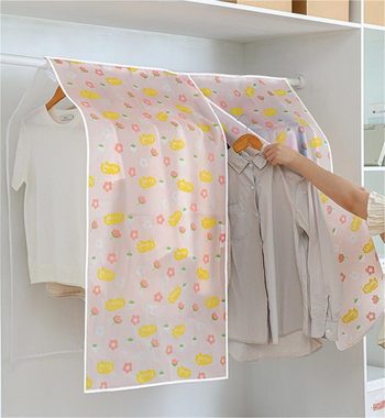 Fivejoy Kleidersack Staubschutzhülle Kleidung,transparenter Kleiderschrank Kleiderhülle 110×110cm