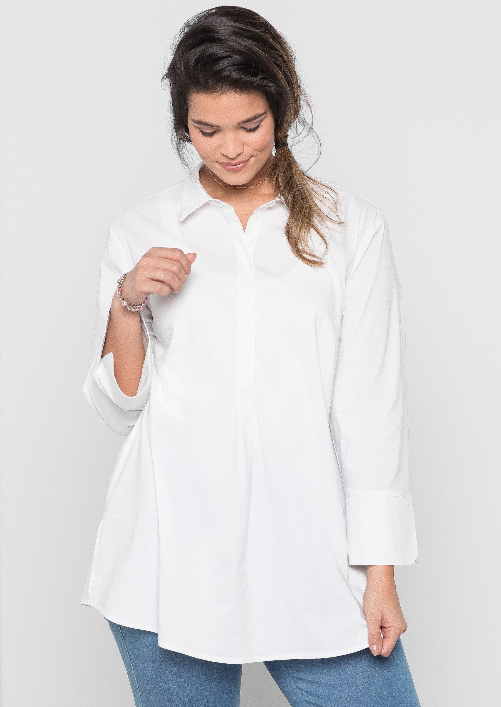 Sheego Klassische Bluse Tunika . günstig online kaufen