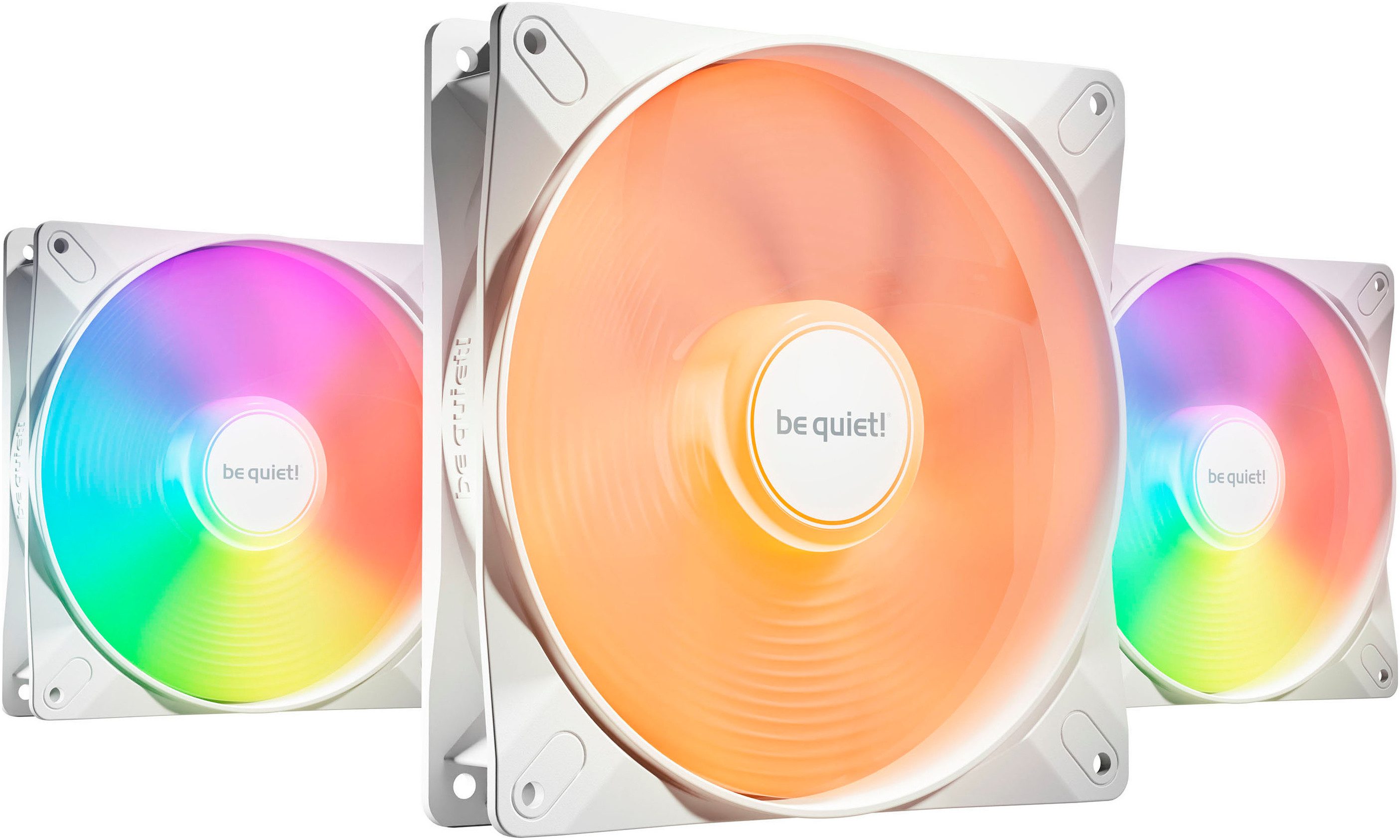 Gehäuselüfter LIGHT WINGS LX 140mm PWM High Speed 3-Pack White