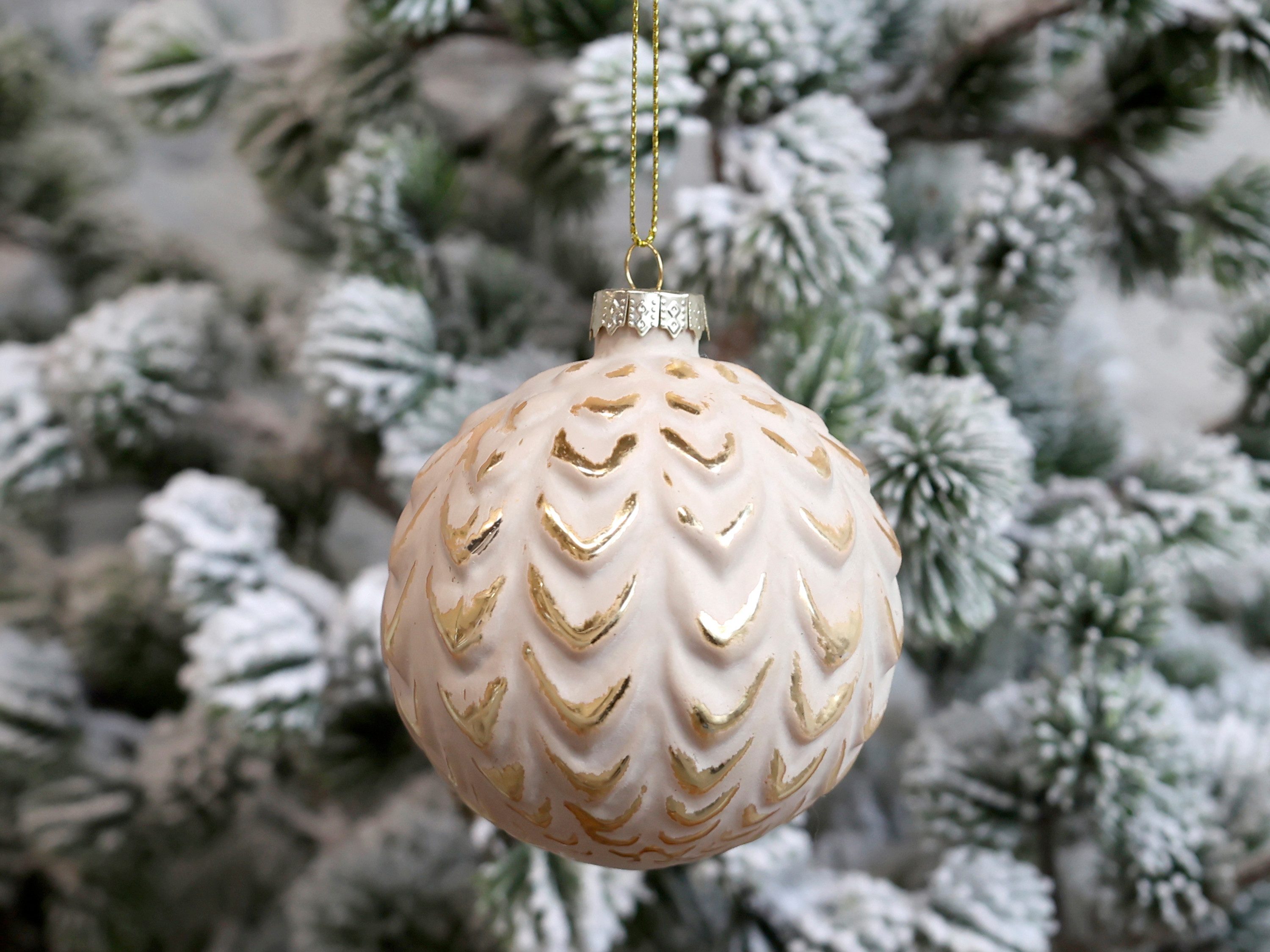 Chic Antique Weihnachtsbaumkugel Glas Weihnachtskugeln Pastell Vintage Christbaum Deko Kugeln, Christbaumkugel, Glas, Skandinavisches Design, Pastellfarben