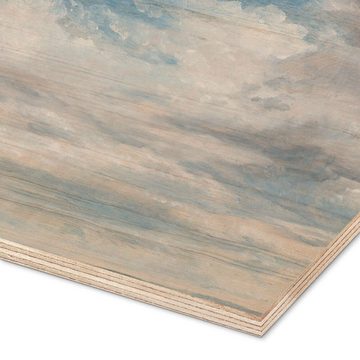 Posterlounge Holzbild John Constable, Wolken, Schlafzimmer Malerei