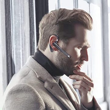 GelldG Bluetooth Headset mit Mikrofon, In Ear Freispreche Headset Handy Headset
