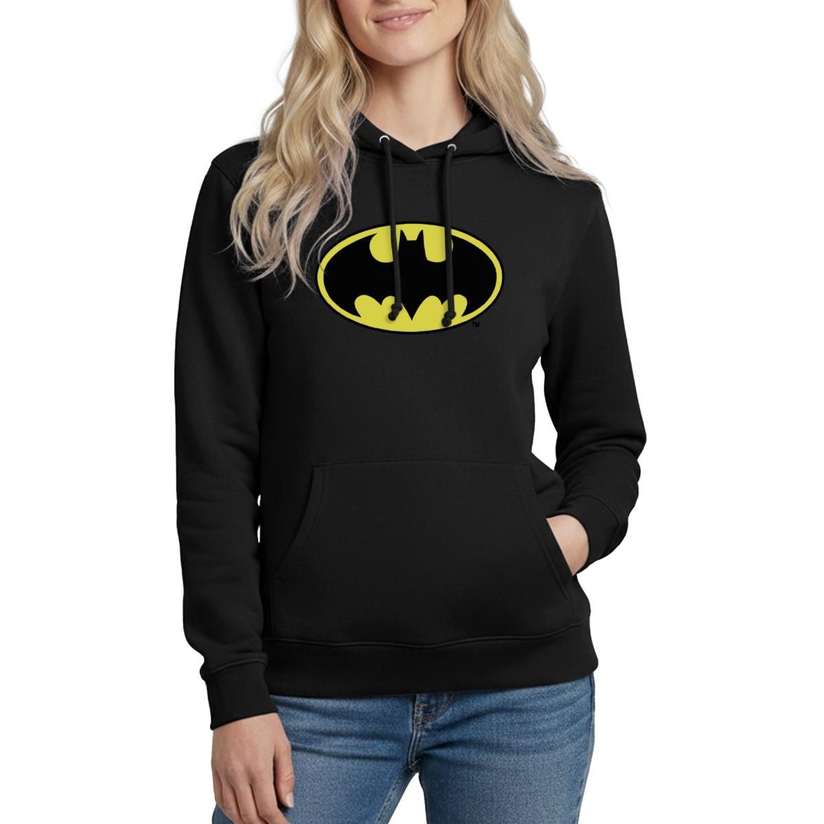 Spreadshirt Hoodie DC Comics Batman Original Logo Damen Hoodie (1-tlg)