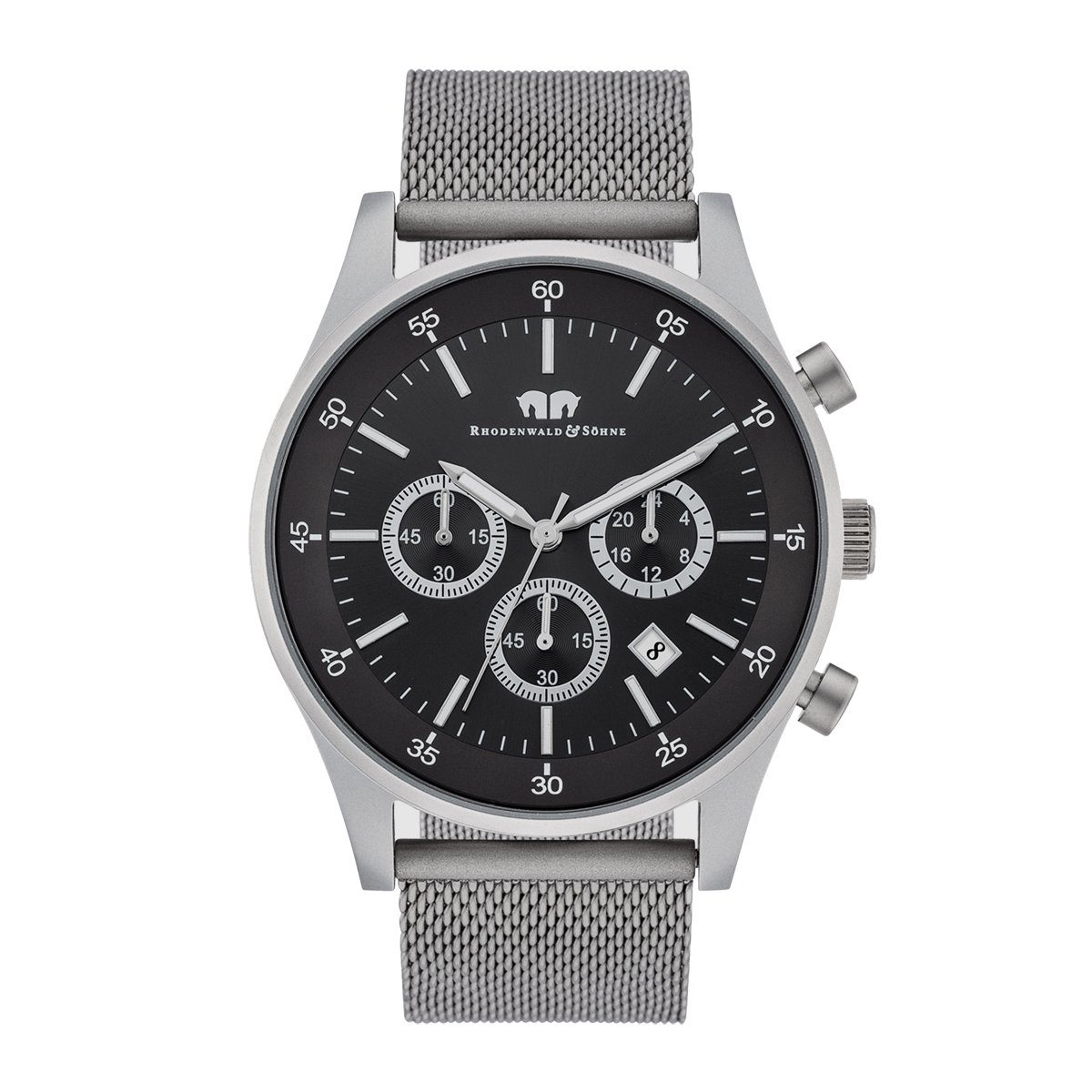 Rhodenwald & Söhne Chronograph »Goodwill grau«, mit MilanaiseArmband online kaufen OTTO