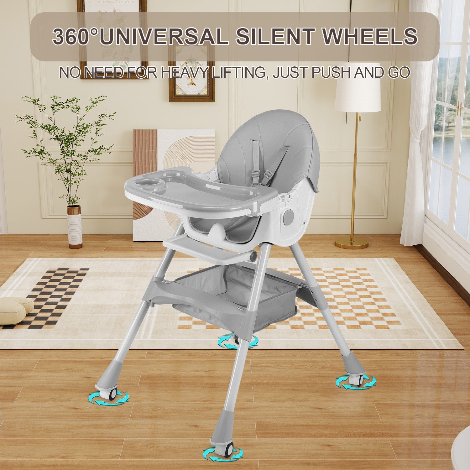 oyajia Kinderstuhl 3-in-1 Kinderstuhl, Kombistuhl, Babystuhl, höhenverstell günstig online kaufen