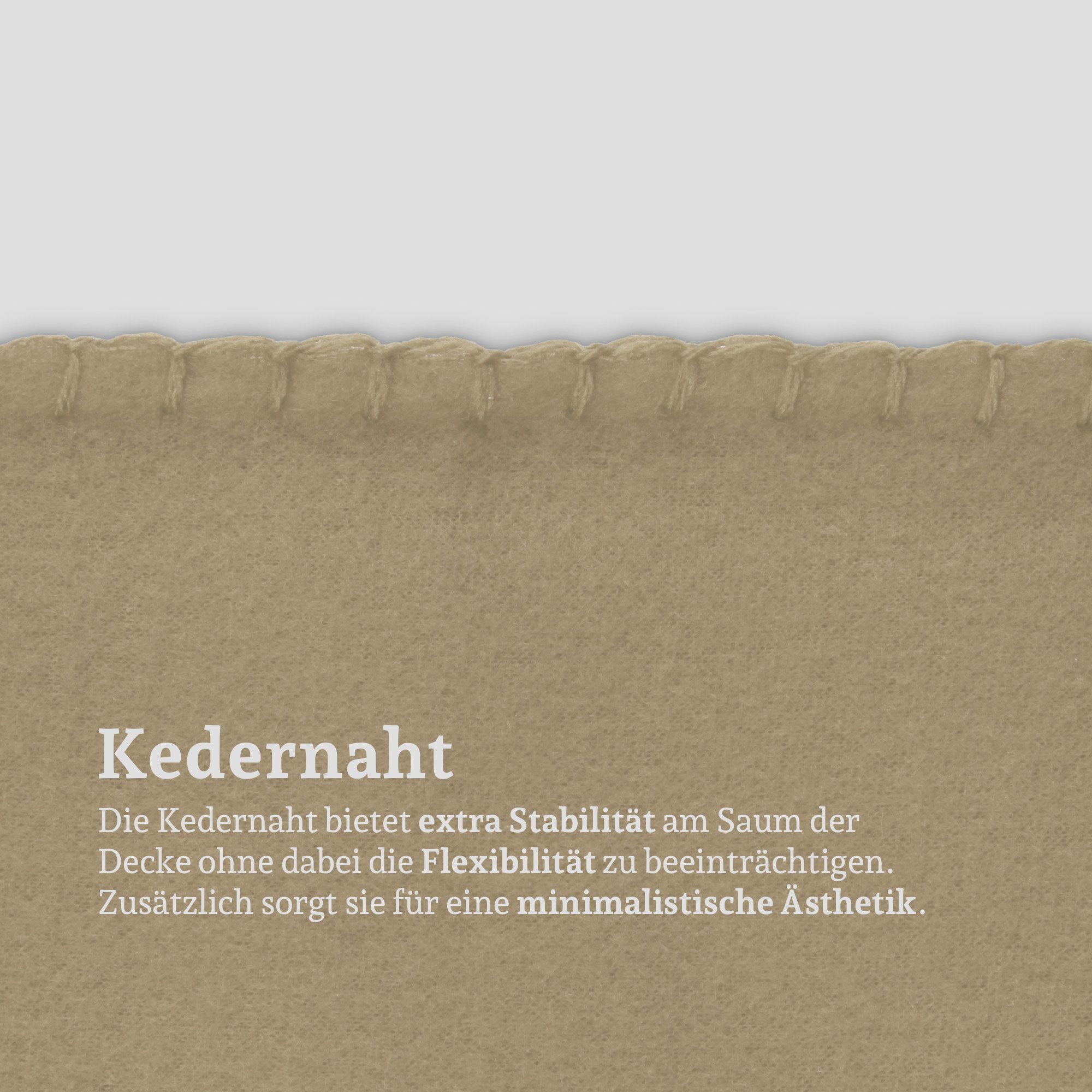 Wohndecke Fleece mit Kettelrand 130x170 cm, Bestlivings, Fleecedecke, samtweich, angenehm leicht, 30°C waschbar, OEKO-TEX – Bild 3 von 5