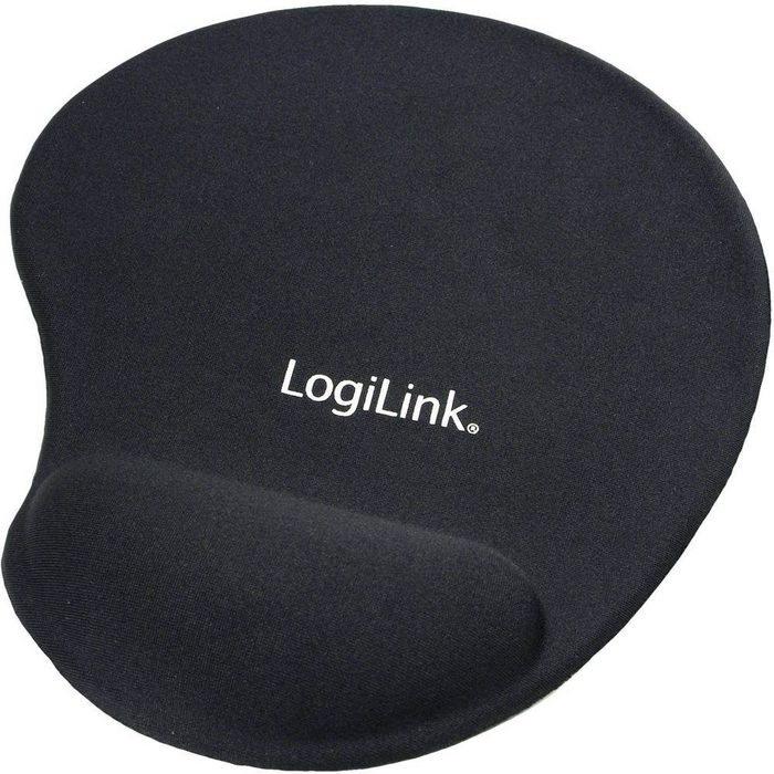 LogiLink Mauspad Mauspad mit Silikon Gel Handauflage Ergonomisch