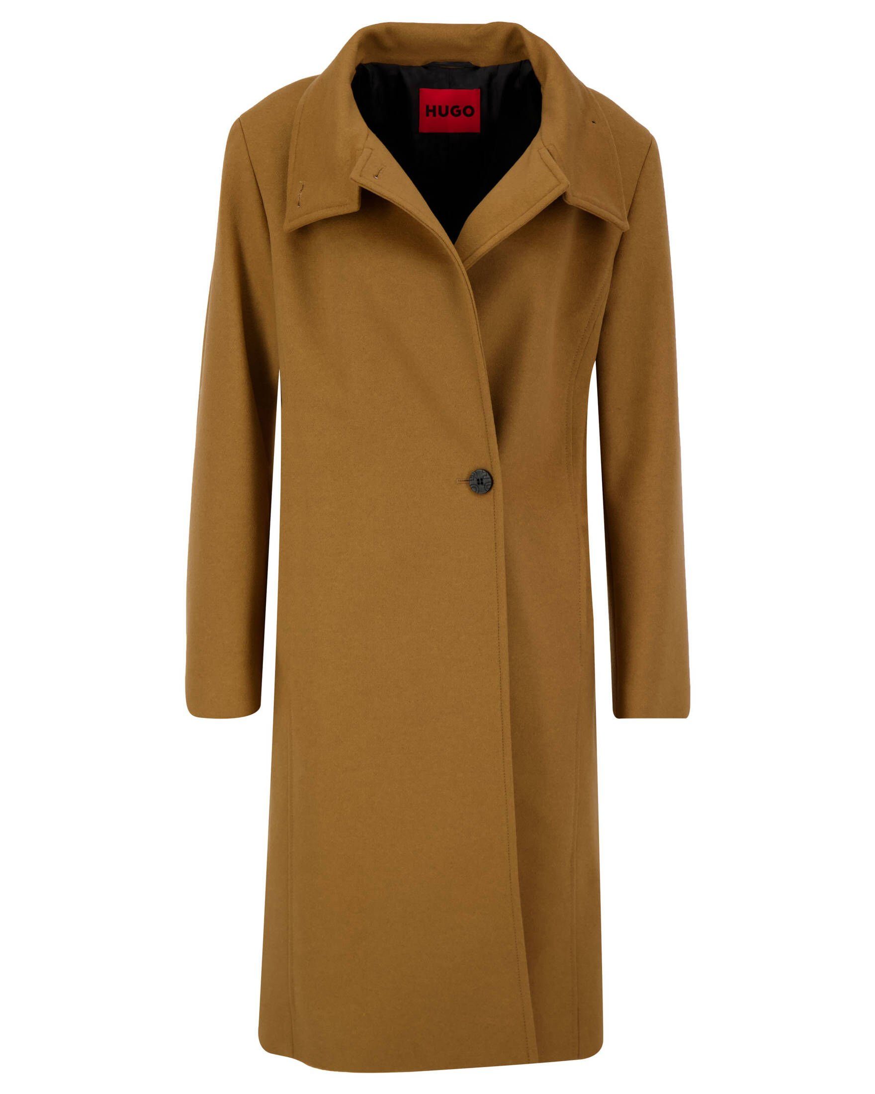 HUGO Wollmantel Damen Mantel MORINNA braun (25) mit Wolle