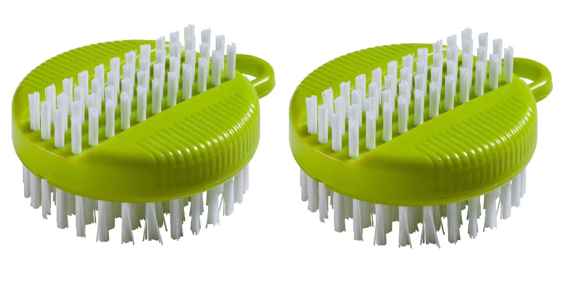 haug bürsten Reinigungsbürsten-Set 2er Set, Grün, Nagelbürste beidseitig verwendbar, harte Borsten - Made in Germany