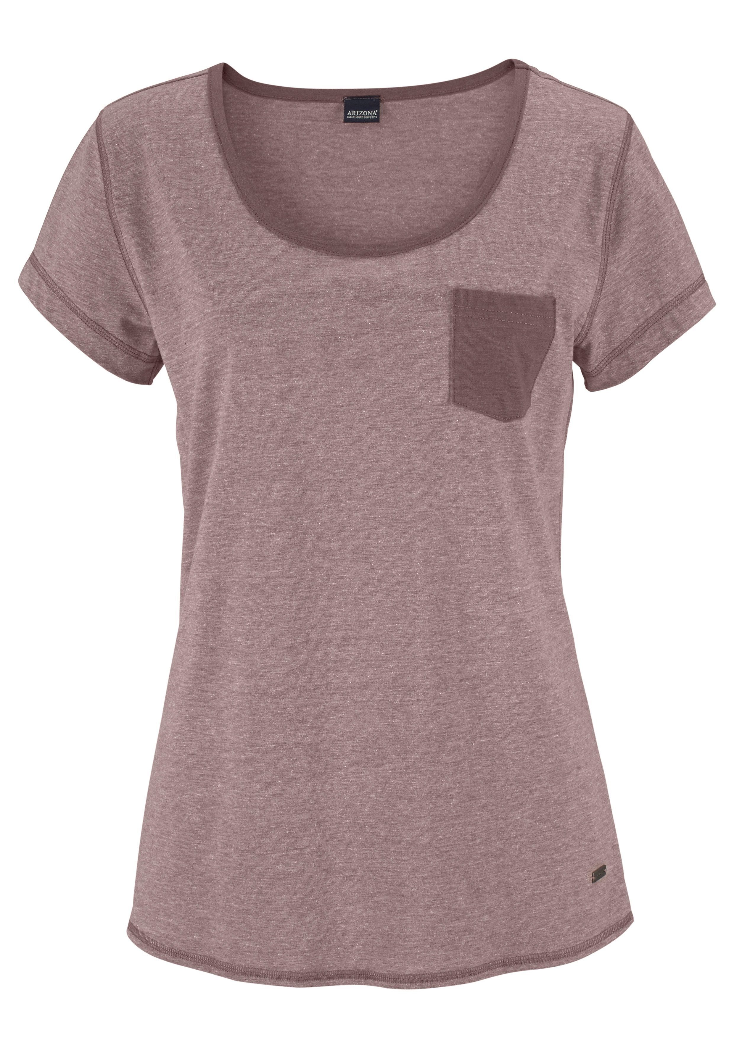 Arizona Shorty (2 tlg) meliert mit Rundhalsausschnitt Brusttasche. € 24,99