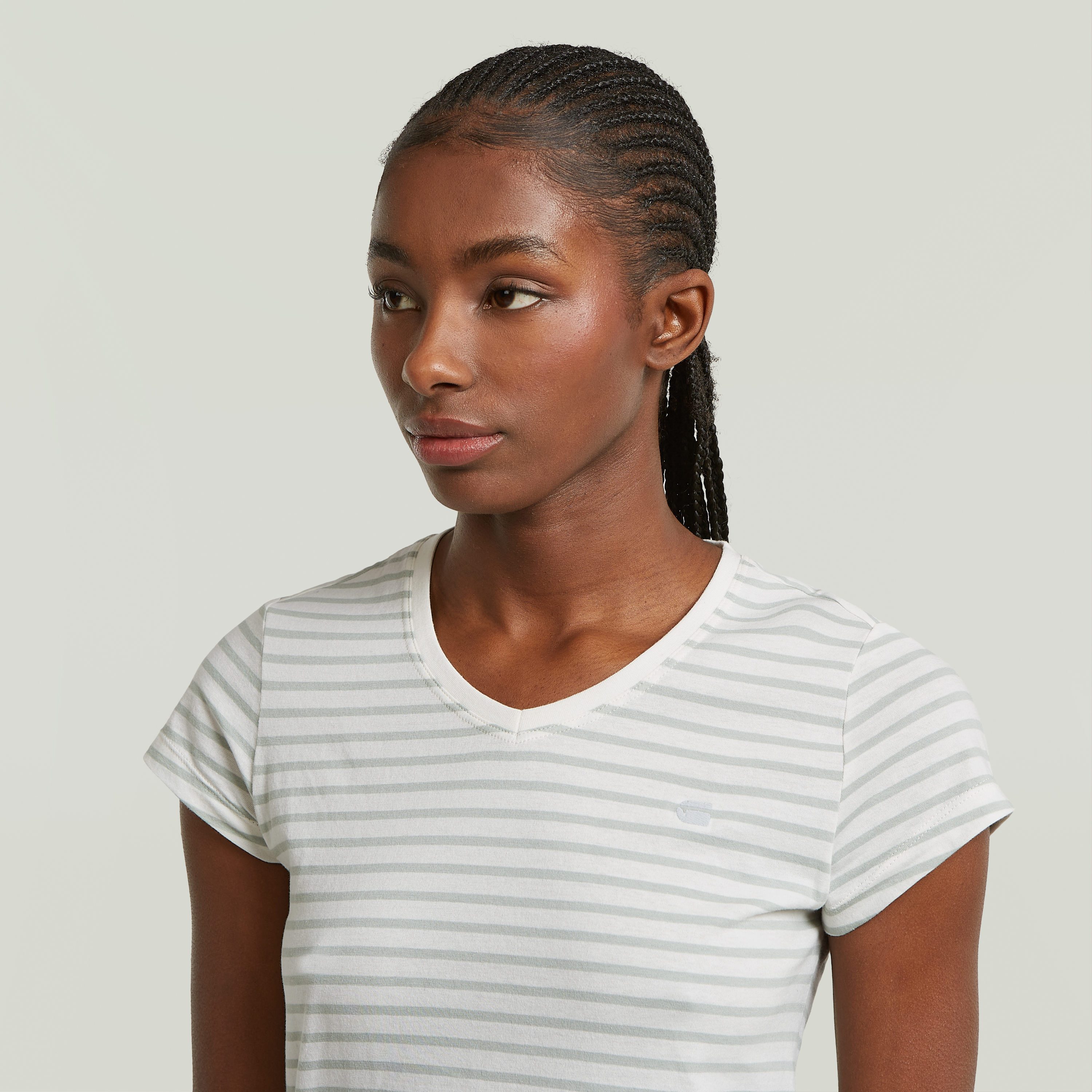 G-STAR V-Shirt Eyben mit Label