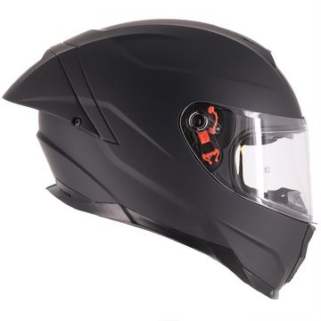 Broken Head Motorradhelm BeProud Pro Sport Schwarz (Mit Schwarzem Visier), Mit Sonnenblende