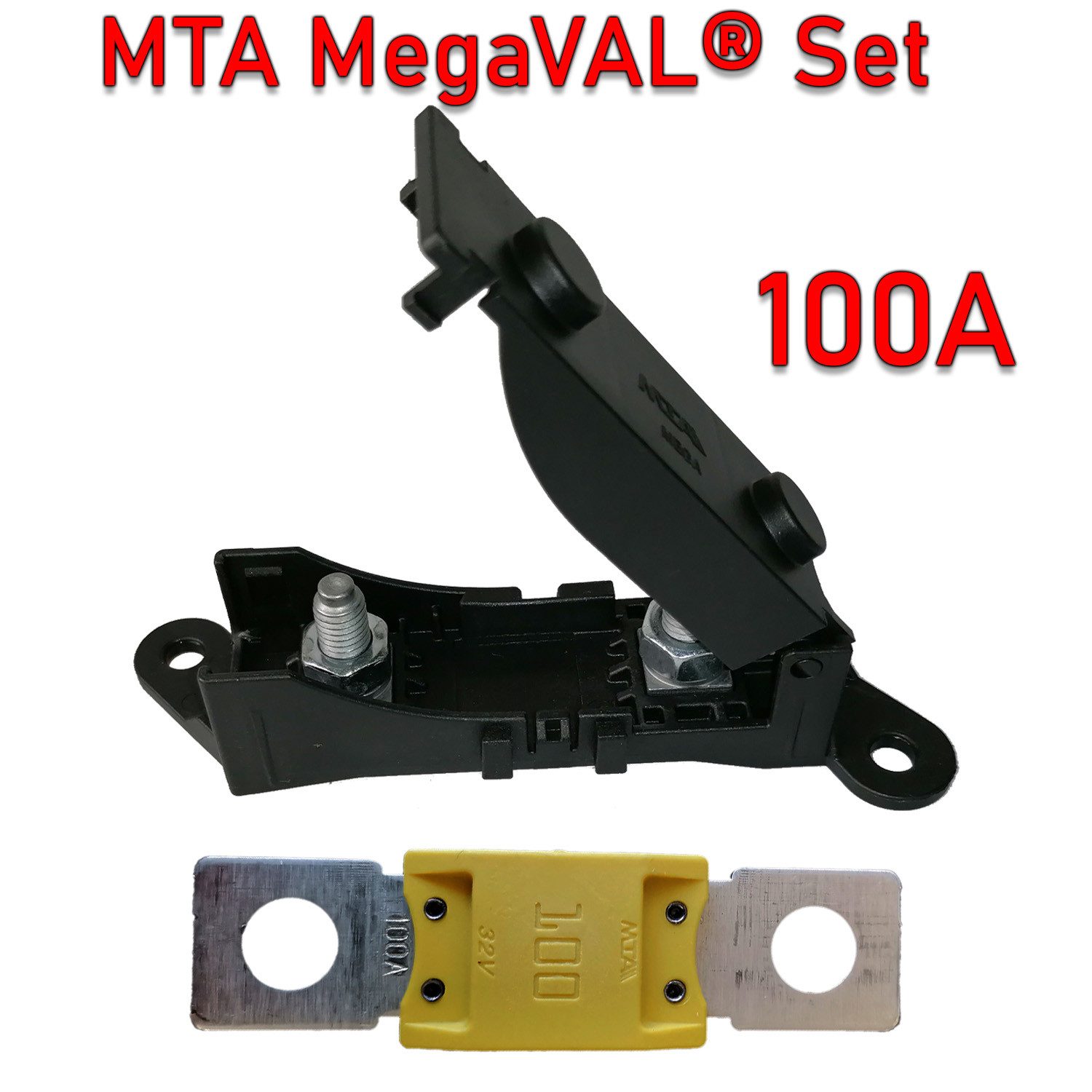 Kfz-Sicherungshalter MTA MegaVAL Sicherungshalter anreihbar inkl. Sicherung 100A