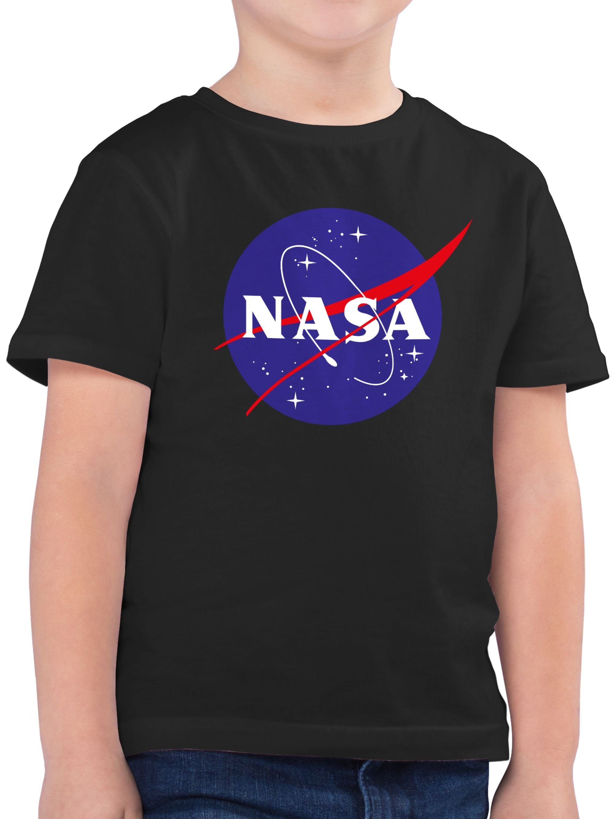 Shirtracer T-Shirt Nasa Meatball Logo Kinderkleidung und Co 2 Schwarz