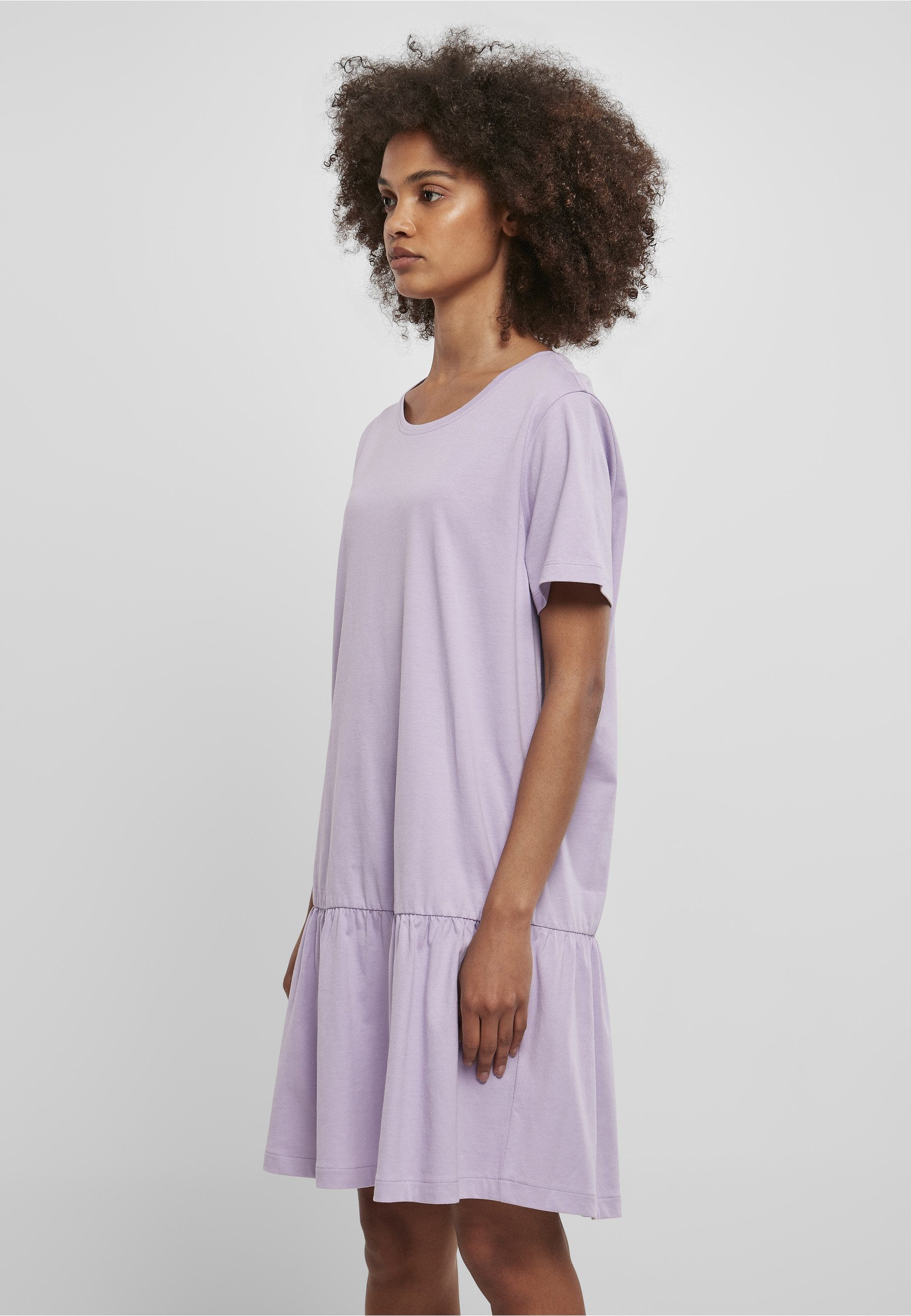 URBAN CLASSICS A-Linien-Kleid Urban Classics Damen Ladies Valance Tee Dress (1-tlg)